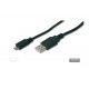 Cablu Assmann USB2 A/micro B M/M 1.00m black AK-300110-010-S