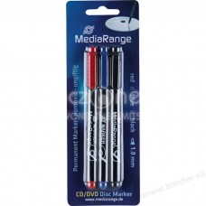CD/DVD/BluRay Permanent Marker MediaRange BL/RED/BK MR701