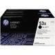 Cartus toner HP LaserJet P2015 high yield black dual pack Q7553XD