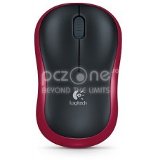Mouse Logitech M185 wireless 1000dpi negru/rosu 910-002240